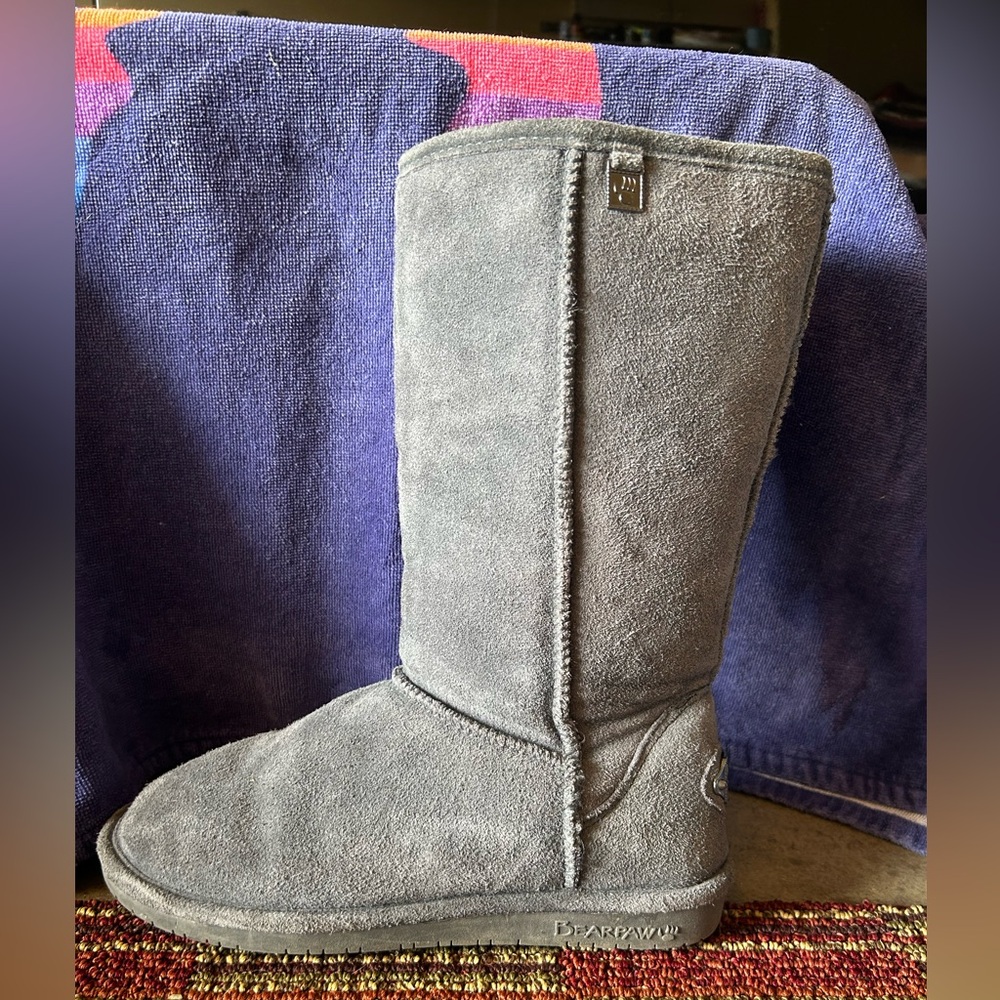 Gray Bearpaw Faux Fur Lined Boots